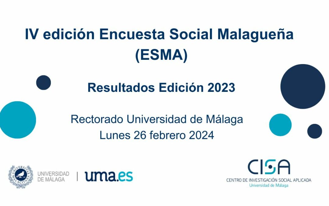Presentación IV edición Encuesta Social Malagueña (ESMA 2023)